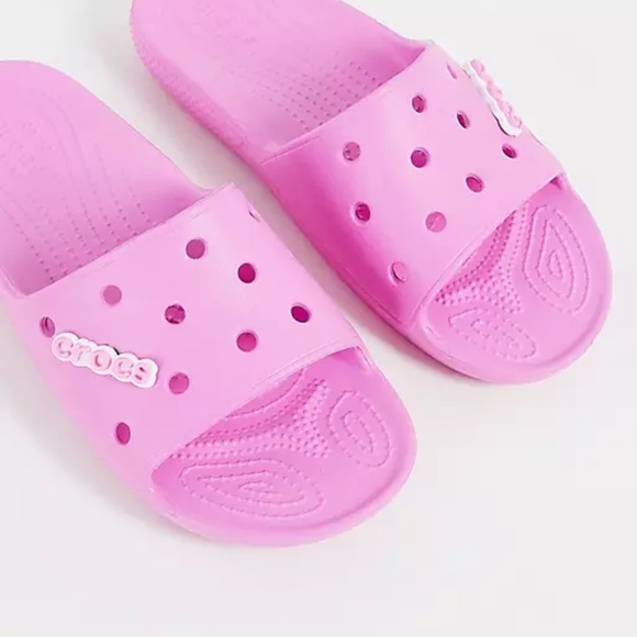 New Classic Croc Slides in Taffy pink - Picture 6 of 6
